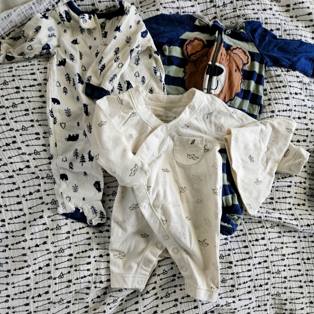 Newborn footie pajamas